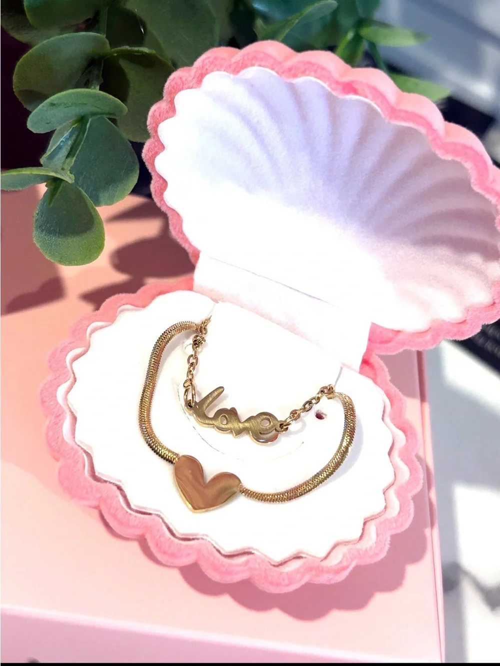 18K Gold Plated Love Hearts Anklet
